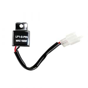 Relais Clignotant Led Moto 12V 2 Broches LF1-S-PIN Max 150W, ​​2Pin Clignotant Relais Universel, &eacute;tanche, Contr&ocirc;le de Fr&eacute;quence, Charge Maximale 150 W, Centrale Clignotant Led Moto (YHYHZBJ, neuf)