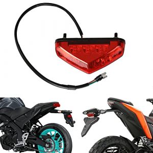 DREAMIZER Feu arrière de frein de moto, 12V 9LED E-Approved Arrêt de moto en cours d'exécution Feu arrière universel pour motos ATV Dirt Bike Scooter. (WQ Fashion Mall, neuf)