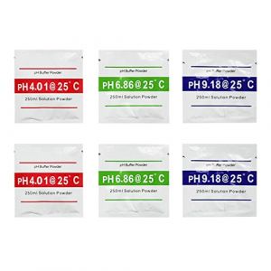 Irfora Point d'étalonnage du pH mètre 3 Type PH Poudre tampon Mesurez la poudre de solution d'étalonnage pour le testeur de pH (TyhStore, neuf)