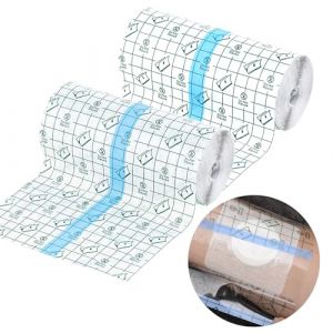 2 Rouleau Transparent Adh&eacute;sif M&eacute;dical Bandage, 15 cm x 5 m Pansement Tatouage, Ruban Anti-Allergique, Seconde Peau Ruban Adh&eacute;sif M&eacute;dical, Adh&eacute;sif Film Transparent Plaie Pour Sport, Natation, Douches (Yingyoukj, neuf)