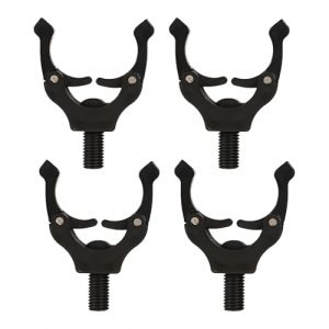 Wjelet Lot de 4 supports pour canne &agrave; p&ecirc;che &agrave; la carpe, avec support magn&eacute;tique, ajustement automatique, support pour canne &agrave; p&ecirc;che, pour p&ecirc;che sauvage, rivi&egrave;re, lac, mer (JUNZHIJIKEJI, neuf)