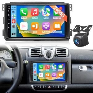 Autoradio Android pour Mercedes Benz Smart Fortwo 2005-2010, &Eacute;cran Tactile 9 Pouces avec Wireless CarPlay & Android Auto, GPS Navigation WiFi Bluetooth FM RDS, Son DSP, Cam&eacute;ra de Recul AHD (YunDaXin Store, neuf)