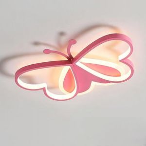 GUANSHAN Plafonnier cr&eacute;atif papillon 19,8 pouces pour chambre d'enfant, lampe de protection oculaire &agrave; spectre complet, lustre de dessin anim&eacute; 3D pour chambres, chambres de gar&ccedil;ons ou de filles (Yoouu, neuf)