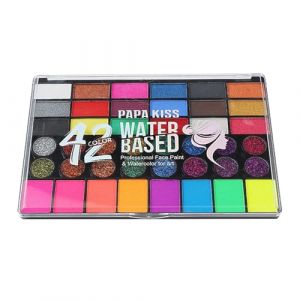 Peinture pour le visage, kit de peinture pour le visage,Kit de peinture pour le visage sûr 42 couleurs pour le maquillage - Peinture pour le visage et le corps, peinture pour le visage à base d'eau, k (ruixjz, neuf)