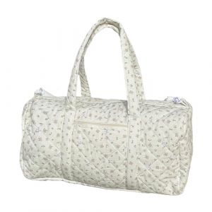 Sac de Voyage matelass&eacute; Floral pour Femmes &ndash; Sac Weekender en Coton spacieux avec bandouli&egrave;re r&eacute;glable, Pochette Pratique et Sac &agrave; Dos pour Danseuses, Salle de Sport (uenrisot, neuf)