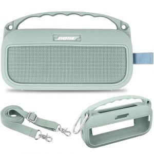 Aenllosi pour Bose SoundLink Flex Portable Bluetooth Speaker 2e G&eacute;n&eacute;ration / 1st &Eacute;tui de Transport Protecteur en Silicone, &Eacute;tui Seulement, Haut-Parleur Non Inclus, Vert Menthe (Kaerth, neuf)