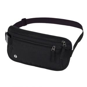 Luckwaii Ceinture porte-monnaie pour homme et femme - Sac banane pour voyage - Antivol avec protection RFID, 2 compartiments, 1 poche arri&egrave;re et sangle r&eacute;glable, sac banane pour argent liquide (jianhangxiaodian, neuf)