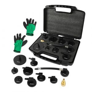 PARAOUTIL 10 Pièces Adaptateur Purge Frein Voiture Kit Adaptateur Purge Frein, Aluminium Adaptateurs Purgeur Liquide Frein pour la Purge du Maître-Cylindre de Frein dans Les Véhicules (Aluminium) (shen ai che, neuf)