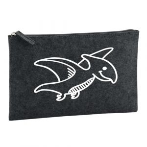 Huuraa trousse de toilette Pt&eacute;ranodon Trousse de toilette cadeau en feutre anthracite 1 litre Pt&eacute;ranodon Pr&eacute;sent (Hellweg Handelsbetrieb Soest, neuf)