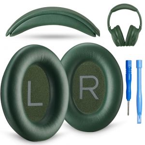 AHG Accessory House Global Kit de coussinets d'oreille et de bandeau de rechange QC. Compatible avec les casques sans fil Bose QuietComfort (2023) QC45 QC35 QC35 II (vert cypr&egrave;s) (Accessory House Global FR, neuf)