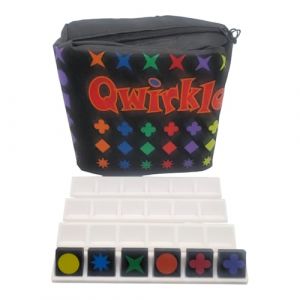 G&eacute;n&eacute;rique 4 Supports pour jetons pour qwirkle Voyage (Blanc) (pltcrea, neuf)