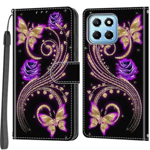 Salanheo Coque pour Honor X8 5G / Honor X6 4G / Honor 70 Lite, avec Fentes pour Cartes Magn&eacute;tique Antichoc Portefeuille Housse &Eacute;tui Compatible Honor X8 5G / Honor X6 4G / Honor 70 Lite (SUERGUTE, neuf)