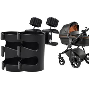 Porte Gobelet Poussette,2 piècesBuggy Cup Holder,Porte-gobelet Universel pour Poussette,Support de Rangement Poussette,Porte Bouteille de Vélo,Porte-Gobelet Supports de Tasse de Poussette Universelle (kangliyaun, neuf)