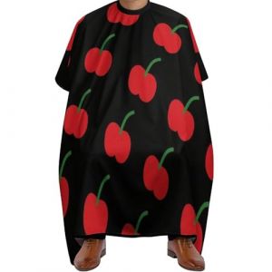 Cape De Coiffeur Cherry Antiadh&eacute;sif Robe De Barbier Imperm&eacute;able Tablier De Coiffeur Pour Barbiers Studio Et Maison Coiffeurs 140X168Cm (wangchendedia, neuf)