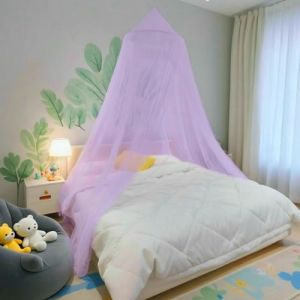 Eimilaly Ciel de lit Moustiquaire, baldaquin de lit pour d&eacute;coration de Chambre de Fille - baldaquin Suspendu de Protection Contre Les Insectes pour Adultes, b&eacute;b&eacute;s, Camping en Plein air, Purple (Aimilaly, neuf)