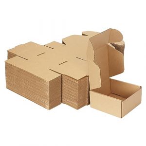 HORLIMER Petite Boîte Carton d'expédition 102x102x51mm Lot de 50, Carton de Livraison Pliable pour Expédition Postale, Courrier ou Cadeau, Blanc (WallArters, neuf)
