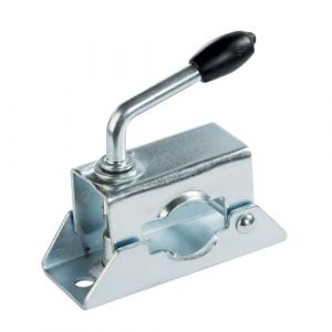 Bride acier pour fixation roue jockey de diam. 35 mm, avec poign&eacute;e de blocage - AUTOBEST (Novoo France, neuf)