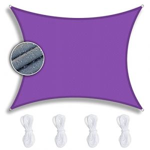 ZQXFZ Voile d Ombrage Rectangulaire 4x8m Violet， Toile d'Ombrage Coupe-Vent Protection UV 95% Respirante, Toile d'Ombrage pour Piscine Patio Exterieur (Magasin De Tissus ColoréS, neuf)