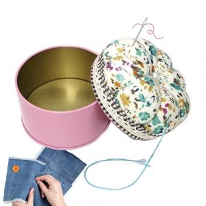 Coussin à épingles – Coussin à aiguilles – Coussin en forme de pour aiguilles à coudre avec boîte de rangement pour couture (gintzita, neuf)