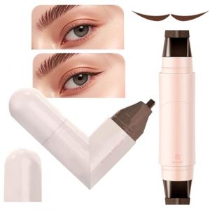 Huayeex Eye End Wing Stamp | Stylo Ailé Maquillage avec 2 Embouts | Pochoir Précision Cosmétiques Quotidien Séchage Rapide Imperméable Débutants Experts (Huayeex, neuf)