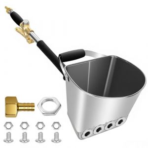 Pulvérisateur de Ciment Projecteur Mortier Pistolet à Ciment Machine à Crépir Plâtre Béton Mortier Chaux Pulvérisateur de Sablon pour Peinture Murale, Argent (VCL CLASSIC GARDEN S.R.L., neuf)