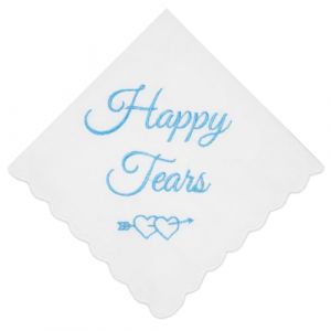 Aomig Mouchoirs Tissus Homme, Blanc Mouchoir Carr&eacute;, 30cm* 30cm Mouchoirs Coton Pochette de Costume Femme, Uni Color&eacute; Mouchoir pour Homme Convient aux Mariages, Habill&eacute; Occasions(Style de Broderie-A) (OODDH, neuf)