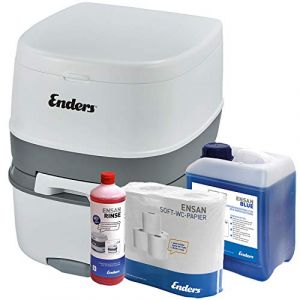 Enders WC Chimique Portable - Kit de démarrage Blue 2,5 Supreme avec Produit additif et Papier hygiénique - Toilette Chimique (MH-Online-GmbH, neuf)