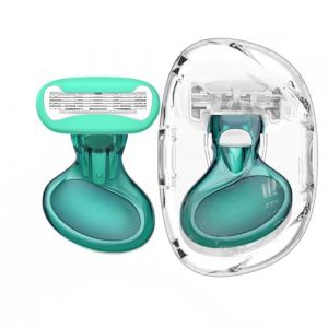 Rasoir à manche court pour femme avec cinq lames, peut enlever l'excès de poils du corps des bras, des jambes, des aisselles, des zones privées, etc. Réutilisable, avec têtes de rasoir remplaçables (SunWings, neuf)