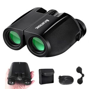 Flintronic 12 x 25 Jumelles Compactes, Jumelles pour Adultes et Enfants, Jumelle Puissante, avec BAK4 Prime, FMC lentille, pour Observation des Oiseaux, Th&eacute;&acirc;tre et Concerts, Chasse et Jeux de Sport (flintronic, neuf)