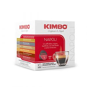 Capsules de caf&eacute; Kimbo Napoli, compatibles avec Dolce Gusto Nescaf&egrave;, 6 paquets de 16 capsules (total 96 capsules) (Shardana UK, neuf)