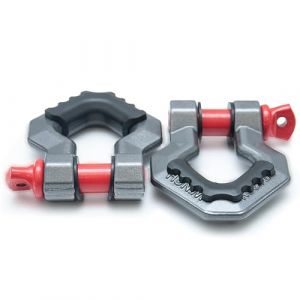 Dragon Winch Manille en Acier 7/8" | Lot de 2 manilles haute r&eacute;sistance 6T / 6000 kg | Manilles universelles pour treuils &agrave; c&acirc;ble | Manilles durables en acier de haute qualit&eacute; | Accessoire Treuil (DragonWinch, neuf)