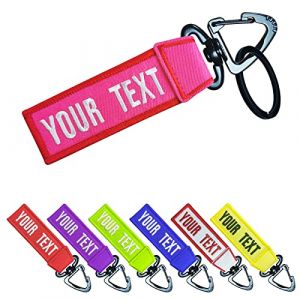 misscase Porte-cl&eacute;s de bagage personnalis&eacute;e, &Eacute;tiquette Bagage personnalis&eacute;s pour sac &agrave; dos de moto accessoires de voiture de scooter (BK Triangle Hook) (gjmt, neuf)