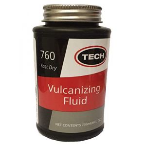 TECH Chem. Solution de vulcanisation, colle à caoutchouc pour réparation de pneu 235 ml avec bouchon pinceau, séchage rapide (Stef-design, neuf)