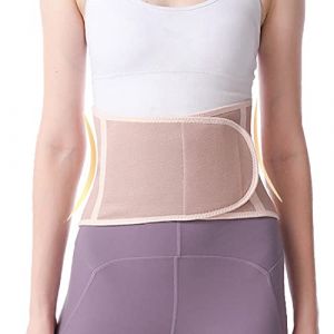 USUN Ceinture Post Accouchement Réglable Ventre,PlatCeinture Lombaire Sport Ceinture de Soutien Lombaire,Ceinture de Mise en Forme pour Femmes Abdominale Chaud Soin des Reins Support pour Bas du Dos (HQZY-EUSTORE, neuf)
