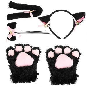 VICASKY Costume De Chat Cosplay Déguisement Cosplay Accessoires De Fête Déguisement Jeu De Rôle Tenue (Micanties, neuf)