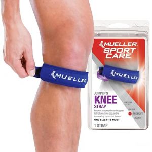 Mueller Jumper's Knee Strap, Genouill&egrave;re, Bleu (SportCare-Shop, neuf)