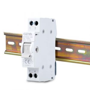 Jadeshay Inverseur de Source Monophasé 63A 240V Commutateur de Transfert Manuel Interrupteurs de Déconnexion Montage Sur Rail Din 35 mm(1P63A) (Omykou, neuf)