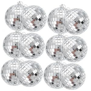 FUNOMOCYA 30 Pièces Miroir Boule Réfléchissante Miroir Décoration Murale Décorative Boule Disco Boule À Facettes Réfléchissante Boule À Facettes De Noël Décoration De Fête Mini Disco Boule (Dalidasy, neuf)