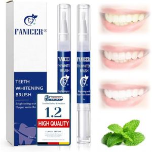 Sofort sichtbare&ndash; 2 Stylos Blanchissants pour Dents &ndash; Gel Professionnel pour un Sourire &Eacute;clatant, &Eacute;limine les Taches, Blanchiment Rapide et Durable (GROUPICATE UBARE LTD, neuf)