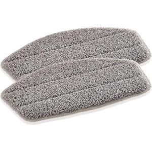 Leifheit lot de 2 housses de rechange pour balai vapeur CleanTenso, &eacute;ponge microfibre pour balai &agrave; vapeur, nettoyage en profondeur, &eacute;ponge de remplacement lavable, dessous velcro (MARKETTIAMO, neuf)