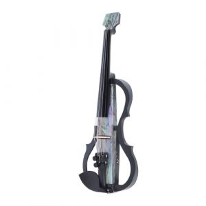 Violon électrique Silencieux, Fibre de Carbone et ABS Taille 4/4, Violon électrique Silencieux Professionnel, Capteur Transparent Robuste pour la Performance (Type 1) (Liwords, neuf)