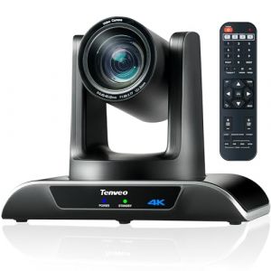 Tenveo 4K PTZ Caméra de Conférence Zoom Optique 12X USB3.0 HDMI Caméra de Vidéoconférence Streaming Webcam Fonctionne avec Skype/Zoom/Teams/OBS pour Réunion Eglise Education Médical (TENVEO, neuf)