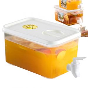 Distributeur De Boisson, Distributeur d'eau avec Robinet, Distributeur d'eau Au Citron, Distributeur Eau Frigo, Distributeur De Jus Distributeur De Jus De Boisson pour Limonades, Jus De Fruits (yuche, neuf)