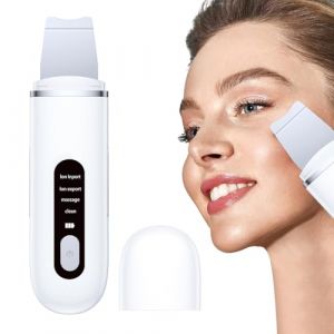 Brosse &agrave; com&eacute;dons &ndash; Spatule &agrave; ultrasons pour cuir chevelu pour la peau du visage | Outil de nettoyage des pores r&eacute;utilisable | Outil professionnel de nettoyage des points noirs, appareil de nettoyage (hongdia, neuf)