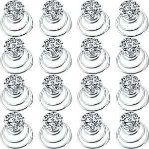 60 Pièces Set de Twisters de Cristal en Strass Épingle à Cheveux de Bobine en Spirale pour Mariage, Mariée, Bal, Fête et Occasion Importante avec Récipient Transparent (Dégager) (Yowteen, neuf)