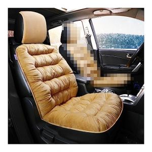 CGEAMDY Coussin Voiture Siege, Housses de Siège de Voiture Avant, Ensemble de Housses Siège Auto Universel, Anti-Poussière et Anti-Rayures, Accessoire Voiture, pour Les Voitures (Beige) (CGE Auto, neuf)