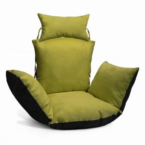 MG Design Coussin pour Fauteuil Oeuf Suspendu - en Tissu Durable, avec Rembourrage Doux, avec Appui-tête et ficelles pour Attacher - Coussin pour balancelle de Jardin, Chaise Suspendue (MGDESIGN, neuf)