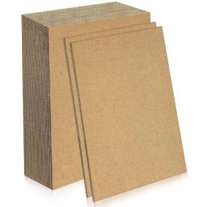 20 Pi&egrave;ces Carton Ondul&eacute;, Feuilles de Ondul&eacute;es, Papier Cartonn&eacute; Kraft Marron pour la Peinture, le Modelage, le Bricolage (A3) (feizhitaotao, neuf)