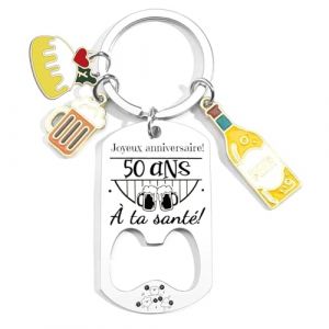 JRZDFXS Cadeau 50 Ans Homme Cadeau Anniversaire Pour 50 Ans Ami Grand Frere Mari Beau Frere Papa Parrain Oncle Cadeaux 50e Anniversaire Original(50ans) (hainingbofeidianzishangwuyouxiangongsi, neuf)