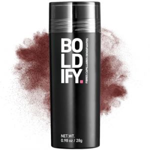 BOLDIFY Fibres Capillaires Naturelles - 28g - Poudre Densifiante &ndash; Masque la Perte de Cheveux en 15s &ndash; Pour Hommes et Femmes (Ch&acirc;tain roux fonce) (BOLDIFY EUROPE, neuf)